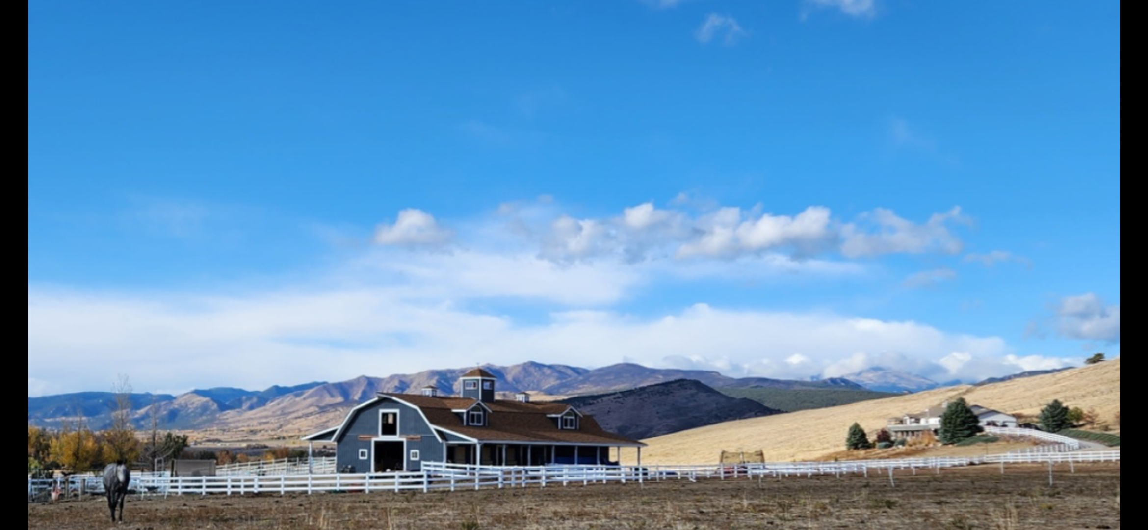 Boutique barn with mountain views