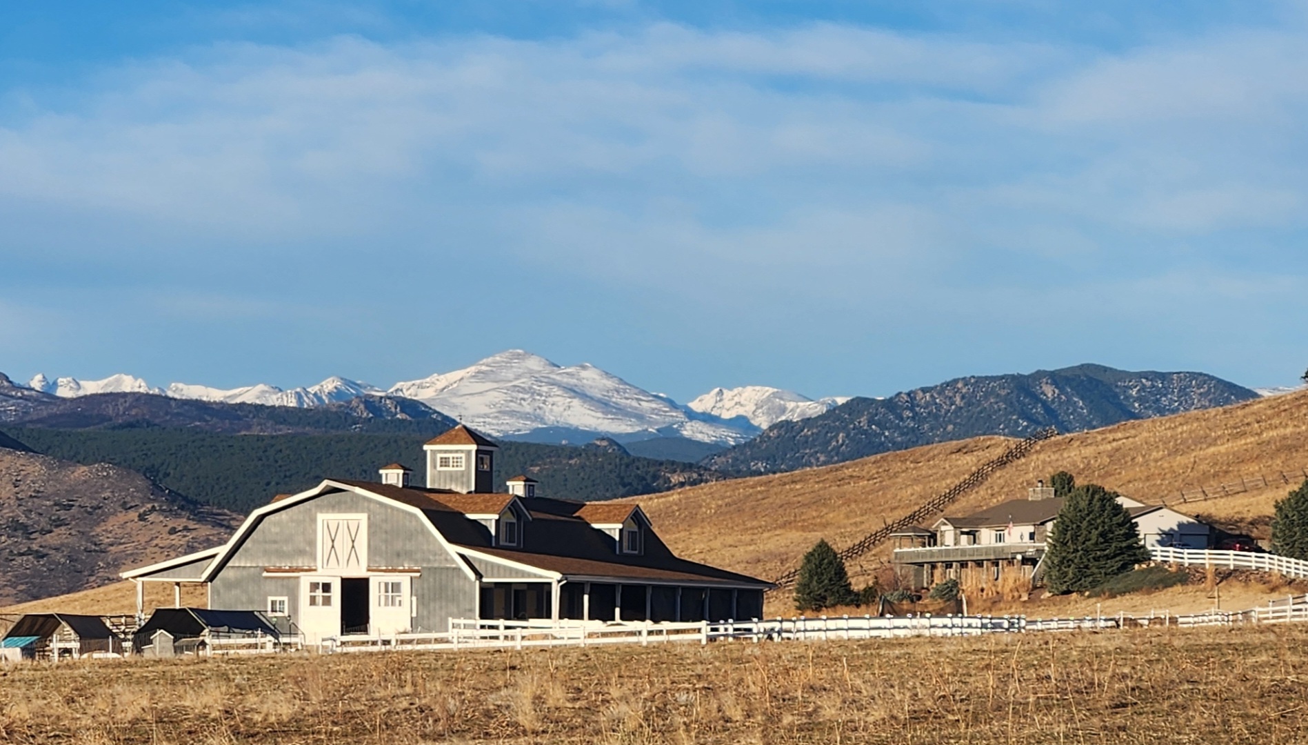 Farm with mountain views